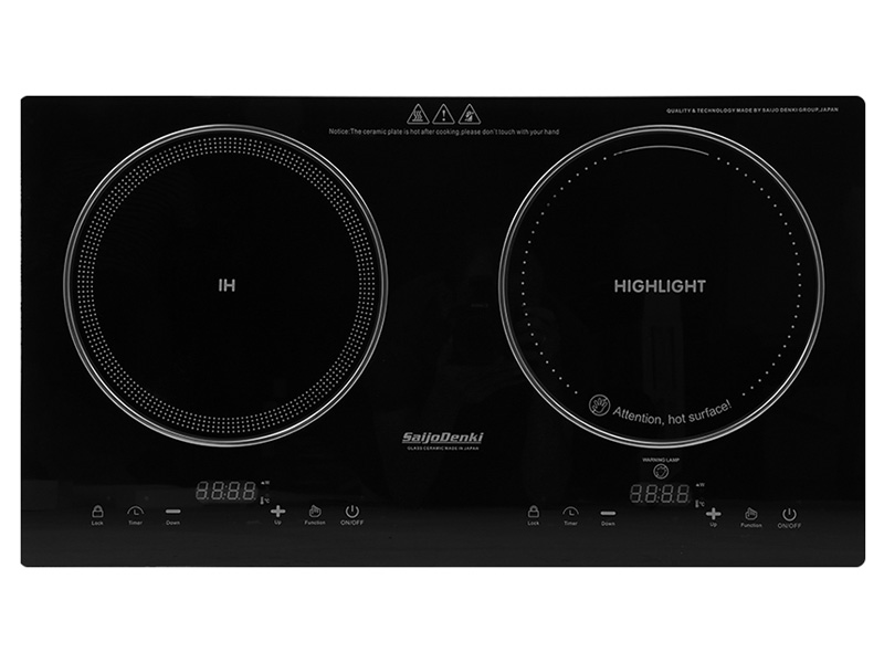 Bếp đôi từ - điện quang Saijodenki SD-1703