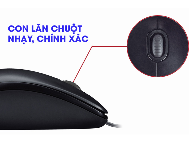 Chuột quang có dây Logitech M100R