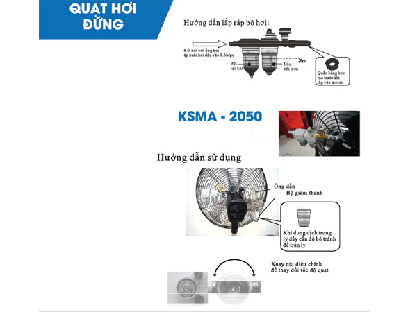 Quạt hơi đứng Dasin KSMA-2050