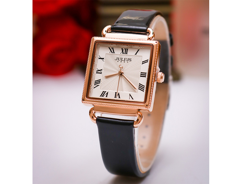 Đồng hồ nữ Julius Hàn Quốc dây da JA-1266