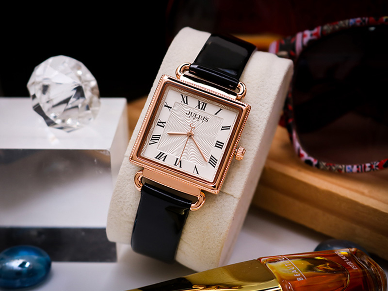 Đồng hồ nữ Julius Hàn Quốc dây da JA-1266