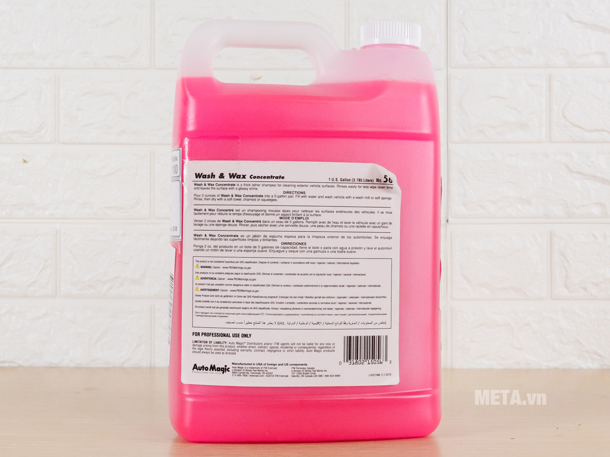 Dung dịch rửa xe siêu bóng Auto Magic Wash & Wax 1 GAL No 56
