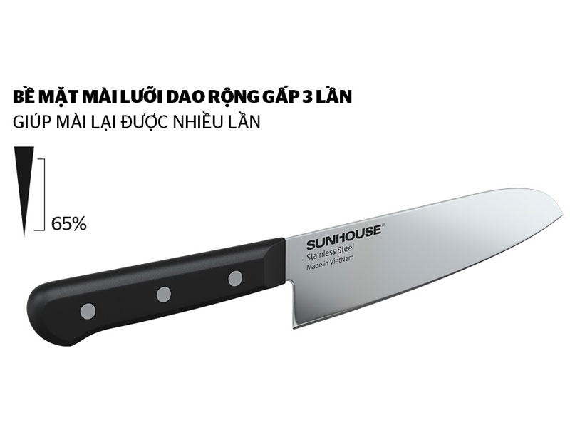 Dao làm bếp đa năng Sunhouse KS-KN165KS