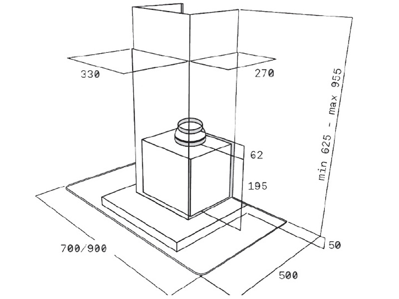 Máy hút mùi Teka DG 780 (40485351) - 70cm