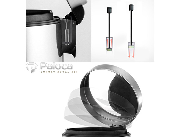 Thùng rác inox đạp chân Paloca (20 lít)