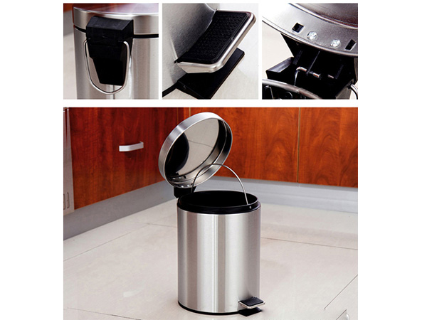 Thùng rác inox đạp chân Paloca 8L