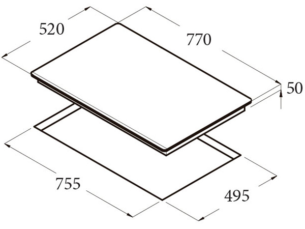 Bếp từ Cata Giga 750 BK