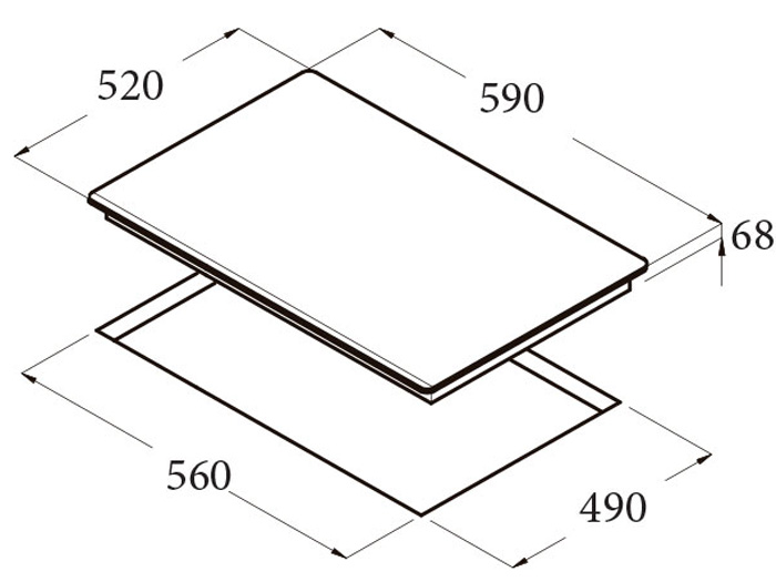 Bếp từ Cata ISB 603 BK