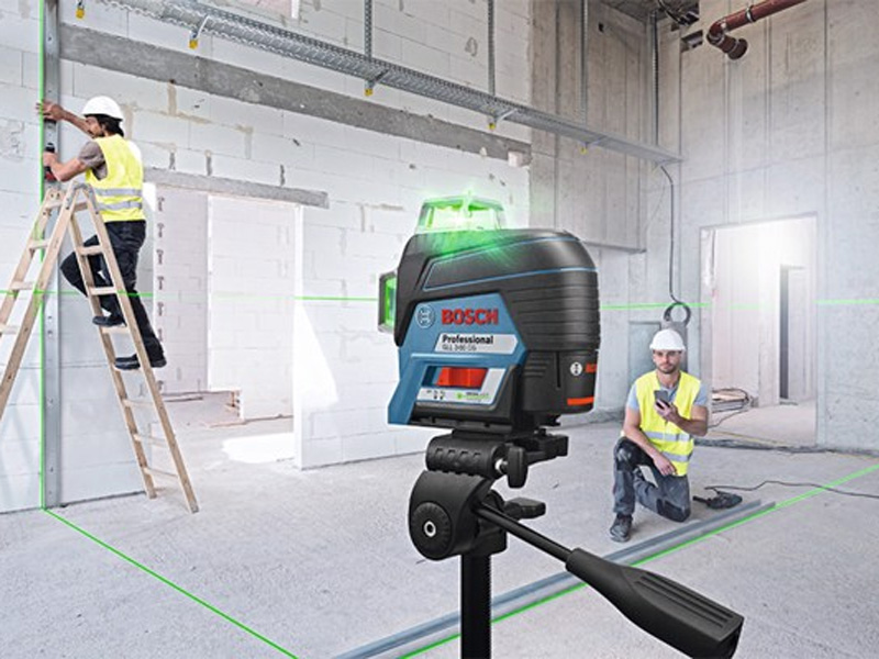 Máy cân mực laser Bosch GLL 3-80 CG (tia xanh)