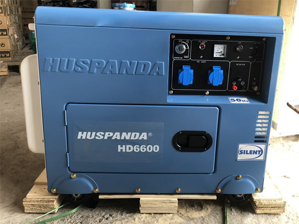 Máy phát điện chạy dầu 7KW Huspanda HD8600 (chống ồn)