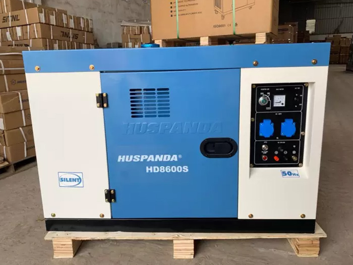 Máy phát điện chạy dầu 7kW Huspanda HD8600S chống ồn