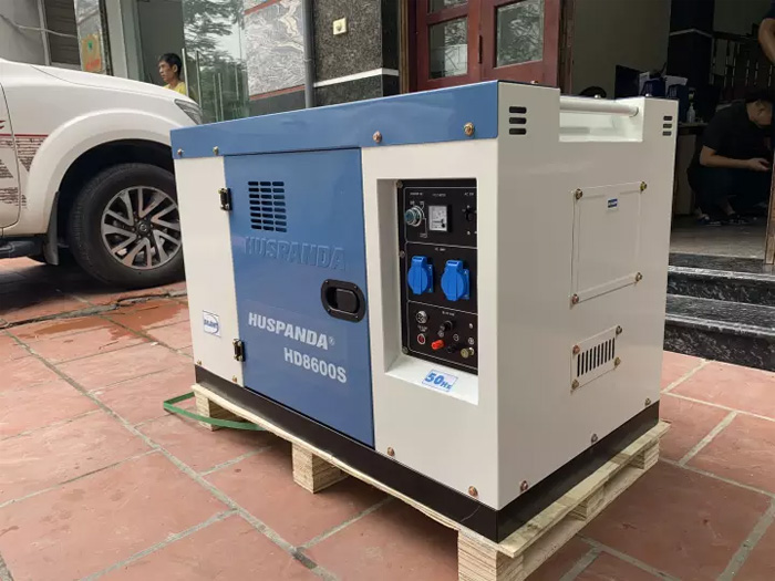 Máy phát điện chạy dầu 7kW Huspanda HD8600S chống ồn