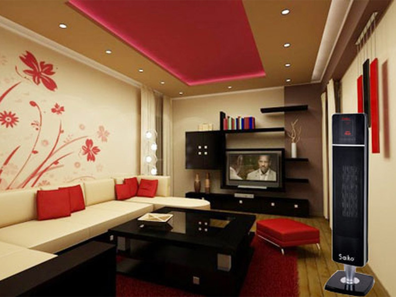 Quạt sưởi Saiko CH-2001R (có điều khiển)