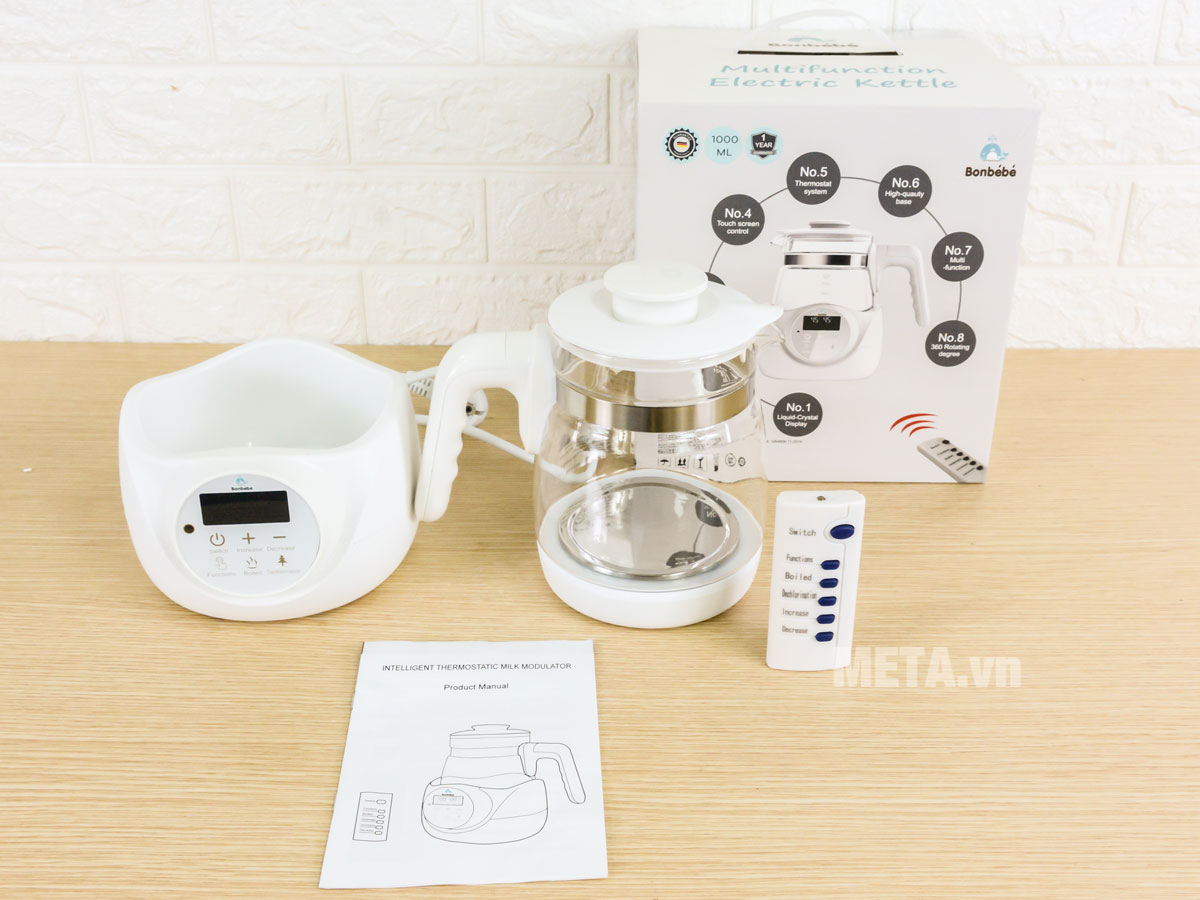 Bình đun nước pha sữa thông minh có điều khiển Bonbébé BB-06