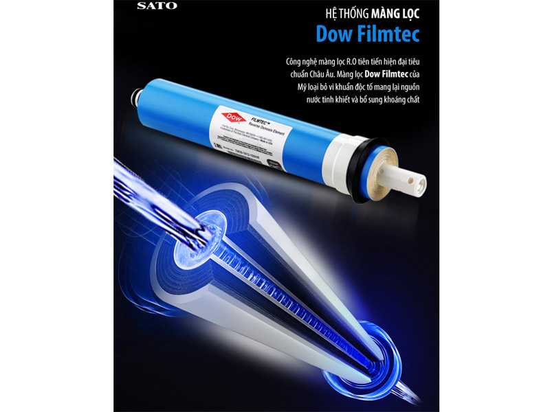 Máy lọc nước Sato Hydrogen PRO PR3009DH 9 cấp lọc