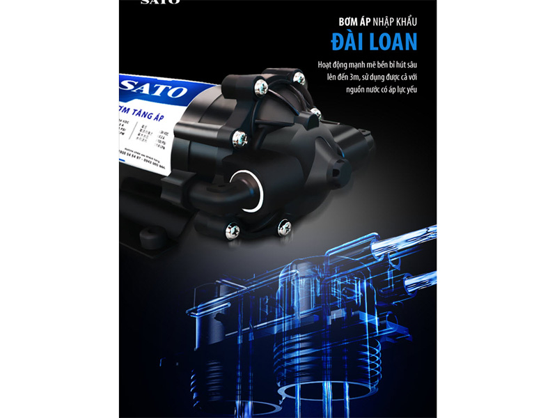 Máy lọc nước Sato Hydrogen PRO PR3009DH 9 cấp lọc