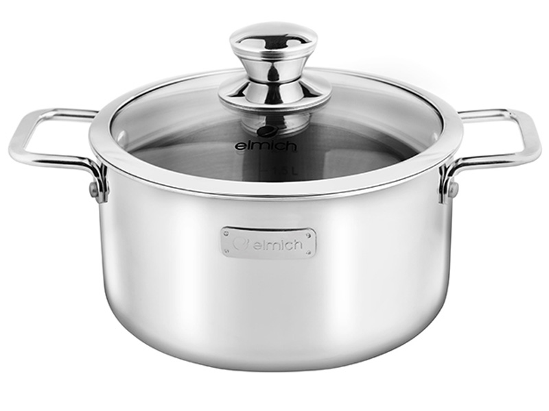Bộ nồi Inox 3 lớp đáy liền Elmich Trimax classic 2106OL