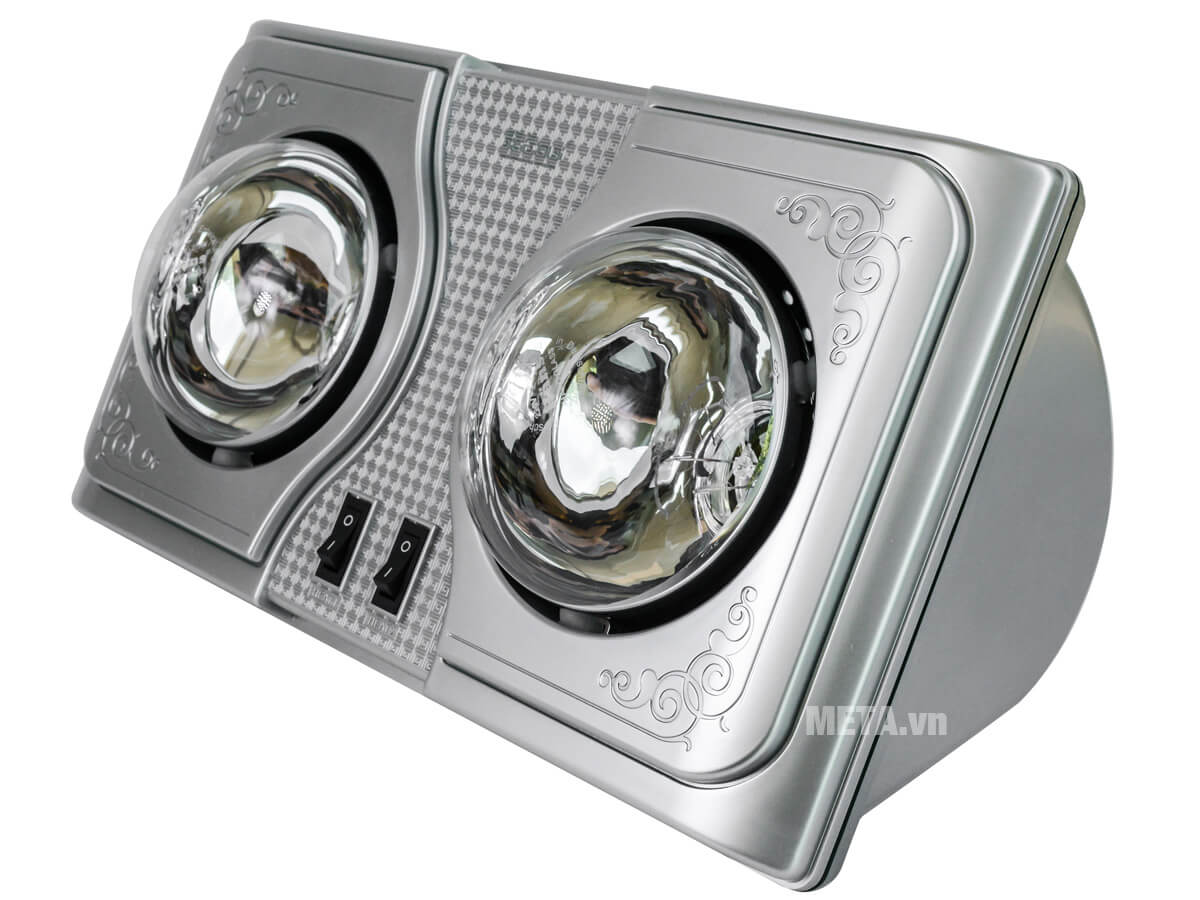 Đèn sưởi nhà tắm Hans 2 bóng H2B