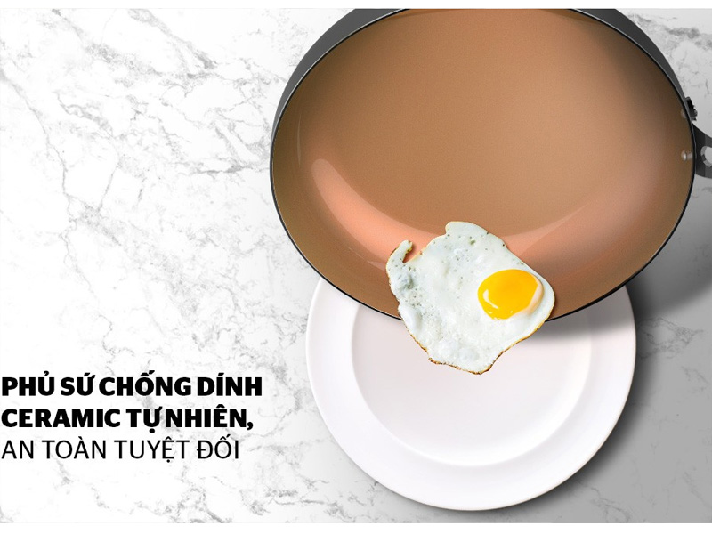 Chảo chiên Ceramic đáy từ Sunhouse SHG1126MCA (26m)