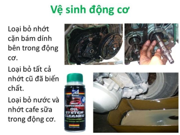 Dung dịch súc động cơ xe máy Bluechem Oil System Cleaner 50ml