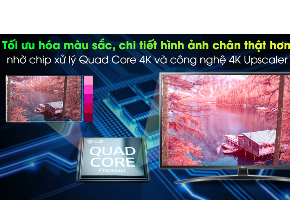 Smart tivi LG 4K 43 inch 43UN7400PTA mới 2020