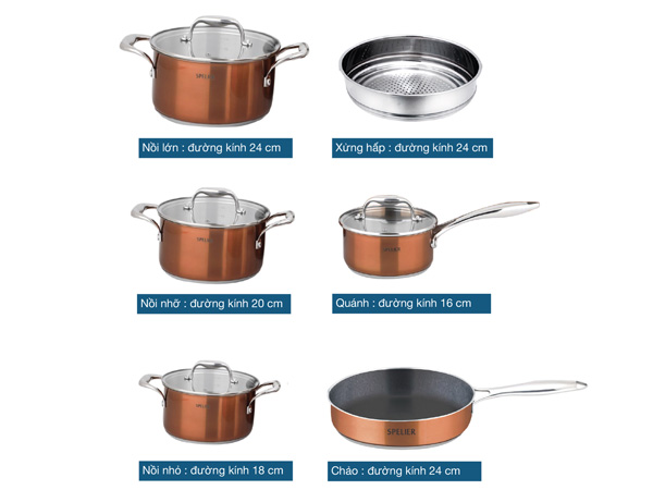 Bộ nồi Spelier Jupiter SP02J