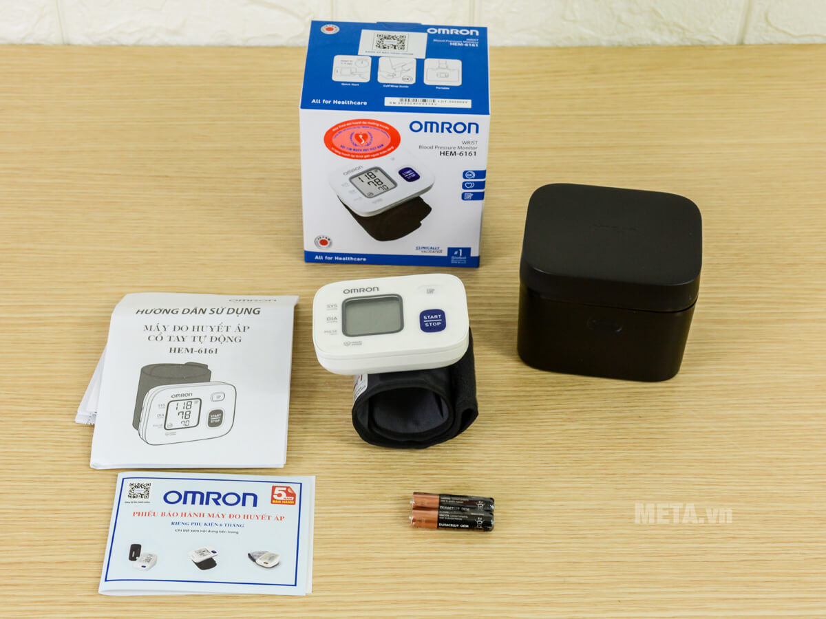 Máy đo huyết áp cổ tay Omron HEM-6161