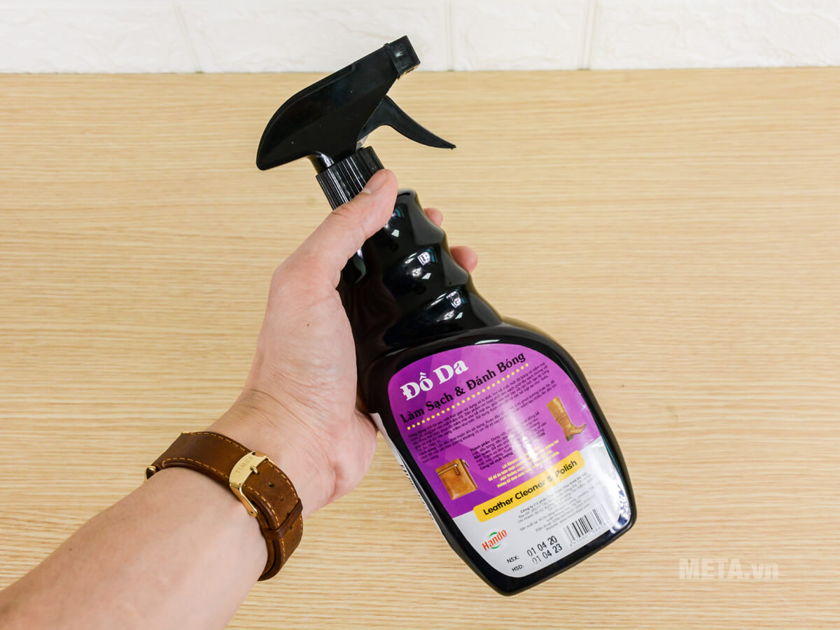 Xịt làm sạch và đánh bóng đồ da Hando