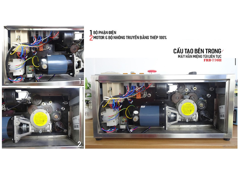 Máy hàn miệng túi liên tục Stronger FRB-770II