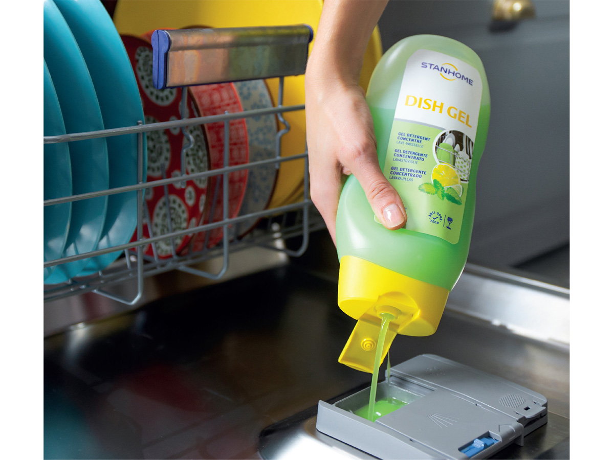 Gel rửa bát chuyên dụng cho máy rửa bát hương chanh bạc hà All in One Stanhome Dish Gel 720ml