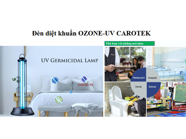 Đèn diệt khuẩn UV Carotek YG-005-02