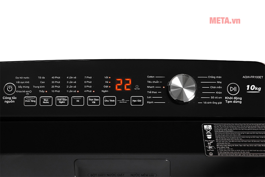 Máy giặt lồng đứng Aqua 10kg AQW-FR100ET.S