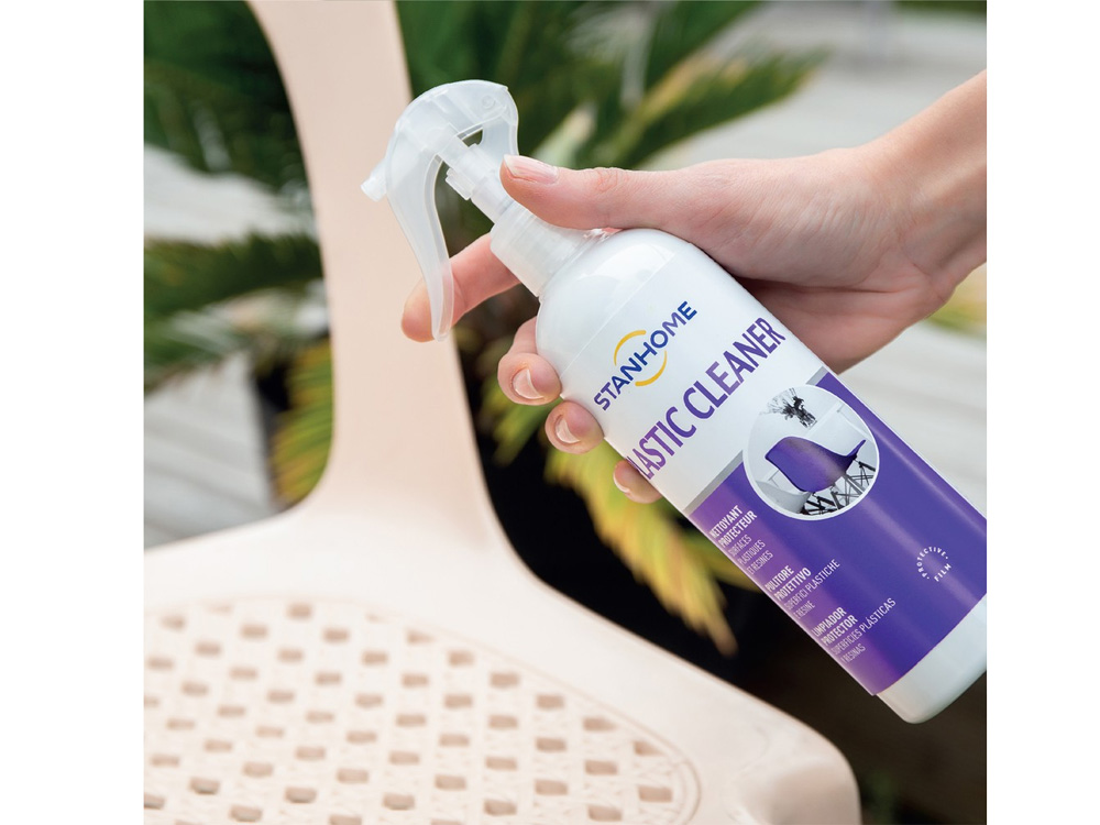 Xịt làm sạch bề mặt nhựa, nhựa resin, nhựa PVC Stanhome Plastic cleaner 350ml