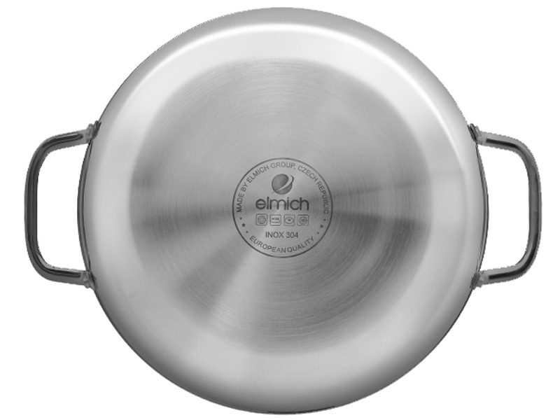 Chảo xào inox cao cấp 3 lớp đáy liền Elmich Trimax EL-3797