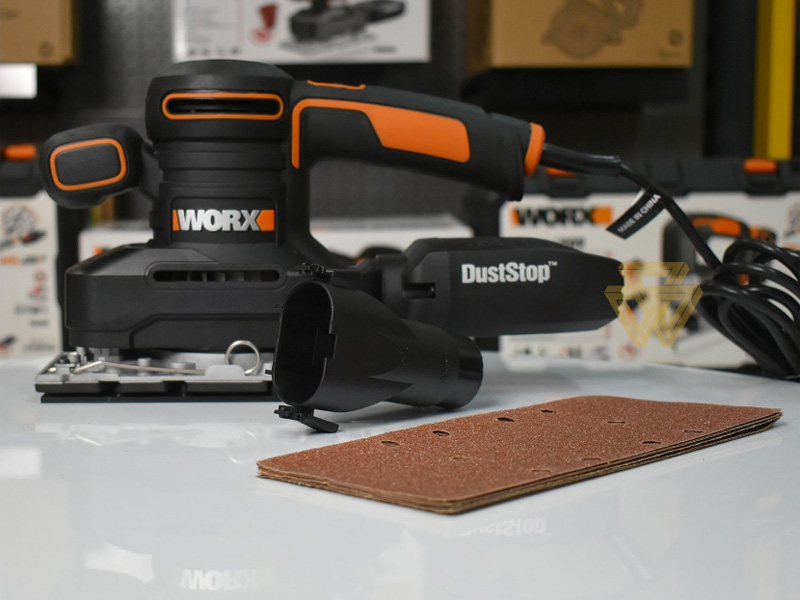 Máy chà nhám rung 250W Worx Orange WX641