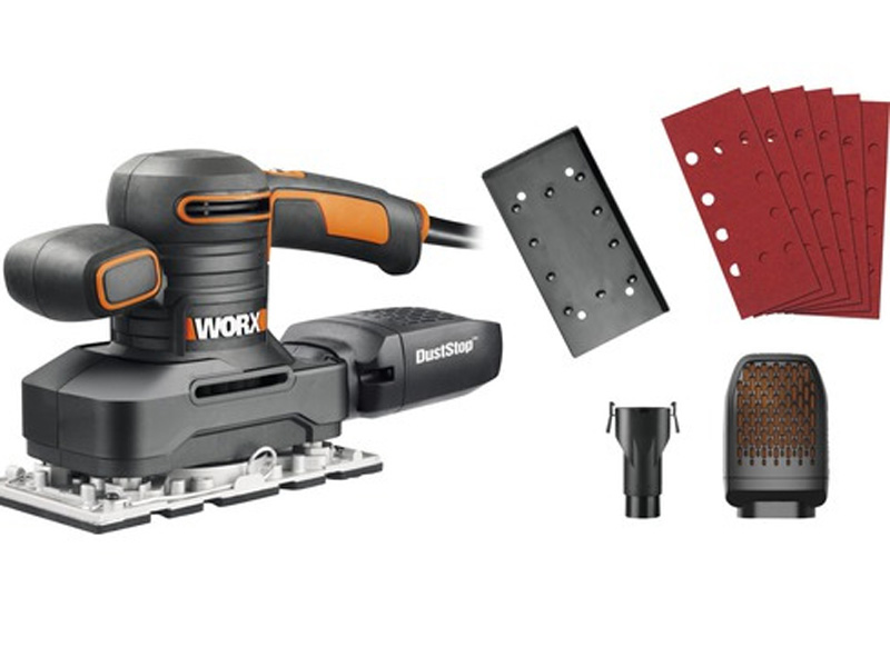 Máy chà nhám rung 250W Worx Orange WX641
