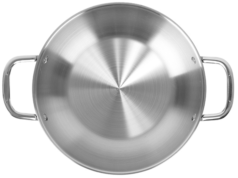 Chảo xào inox cao cấp 3 lớp đáy liền Elmich Trimax EL - 3798 size 30cm