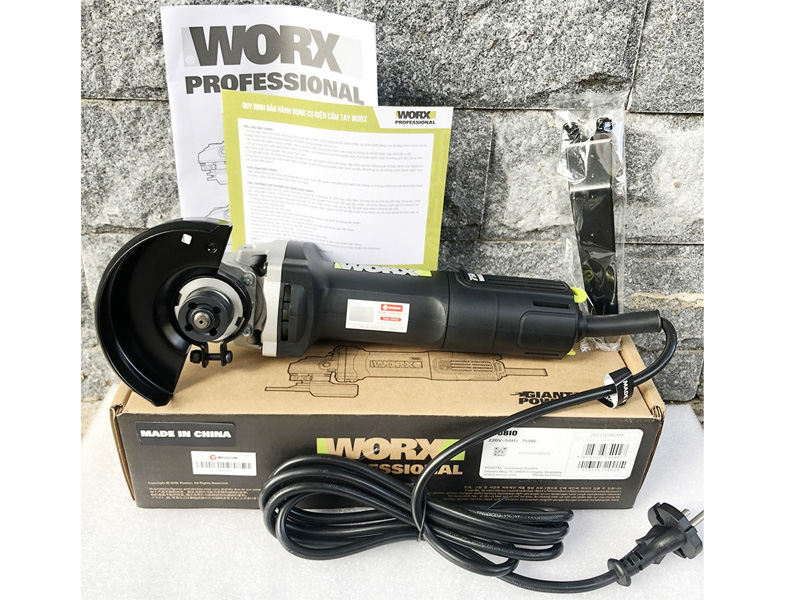 Máy mài góc 750W 100mm Worx Green WU810 (công tắc đuôi)