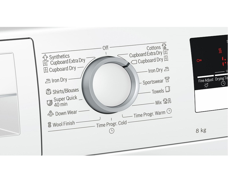 Máy sấy quần áo bơm nhiệt tụ hơi 8kg Bosch WTR85V00SG (Serie 4)