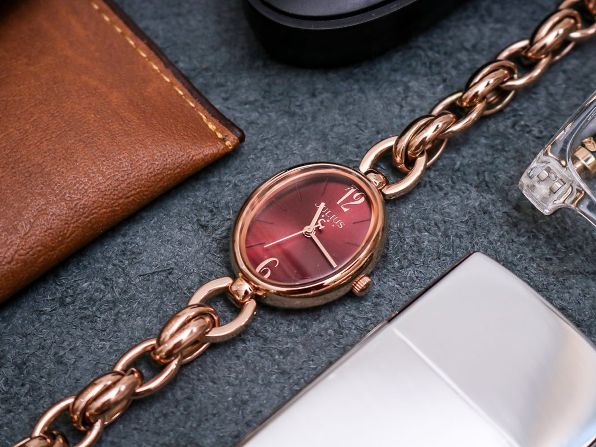 Đồng hồ nữ Julius Hàn Quốc dây thép JA-1258