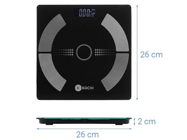 Cân điện tử bluetooth phân tích chỉ số cơ thể Kachi MK223