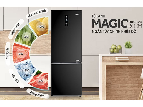 Tủ lạnh Aqua Inverter 292 lít AQR-B348MA(FB)