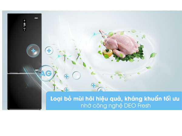 Tủ lạnh Aqua Inverter 292 lít AQR-B348MA(FB)