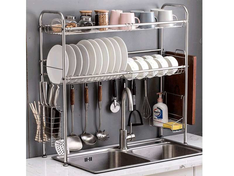 Giá để bát đũa inox 2 tầng Vando 6015 (90cm)