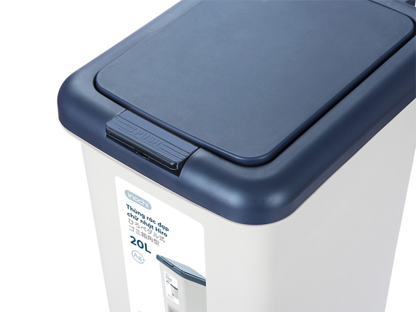 Thùng rác đạp chữ nhật Hiro 20L HIN.RACN.0020ZZ1 (Kèm ruột)