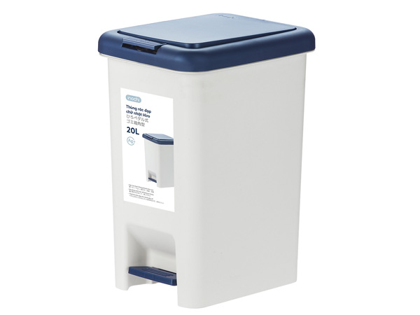 Thùng rác đạp chữ nhật Hiro 20L HIN.RACN.0020ZZ1 (Kèm ruột)