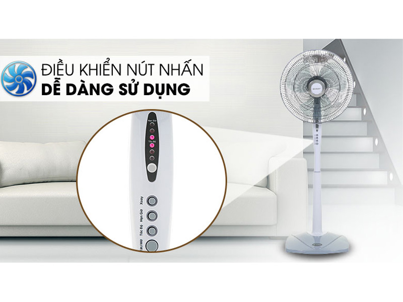 Quạt đứng Sharp PJ-S40RV-LG