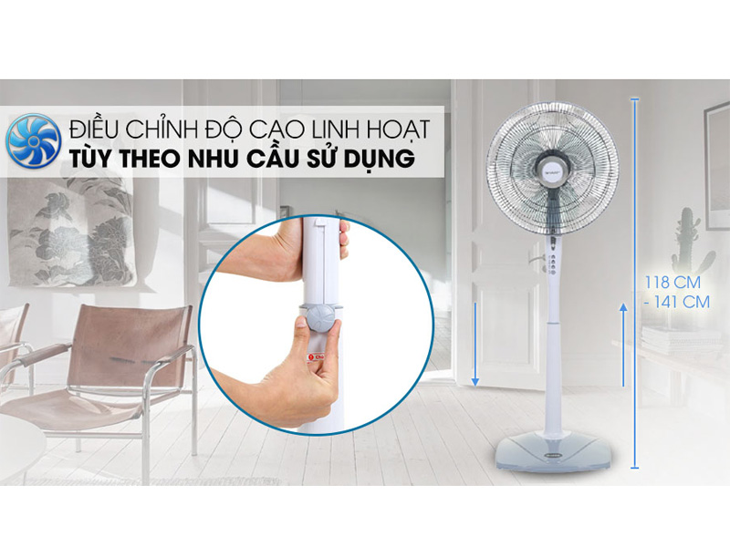 Quạt đứng Sharp PJ-S40RV-LG