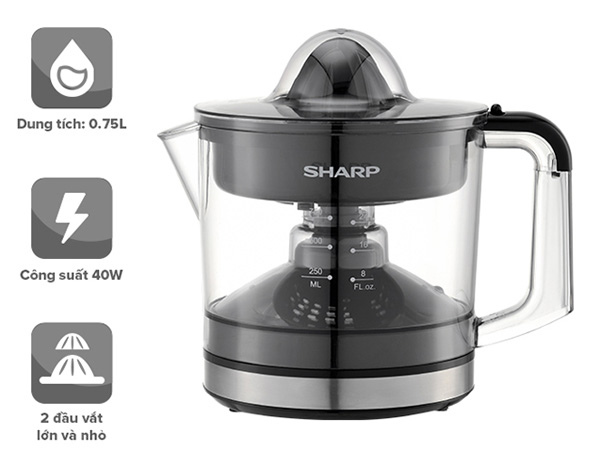 Máy vắt cam Sharp EJ-J407-BK