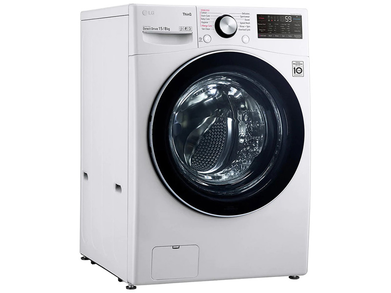 Máy giặt sấy lồng ngang LG Inverter F2515RTGW (giặt 15kg sấy 8kg)